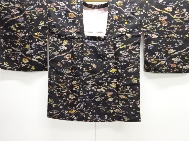 大正ロマン　枝花模様道行コート